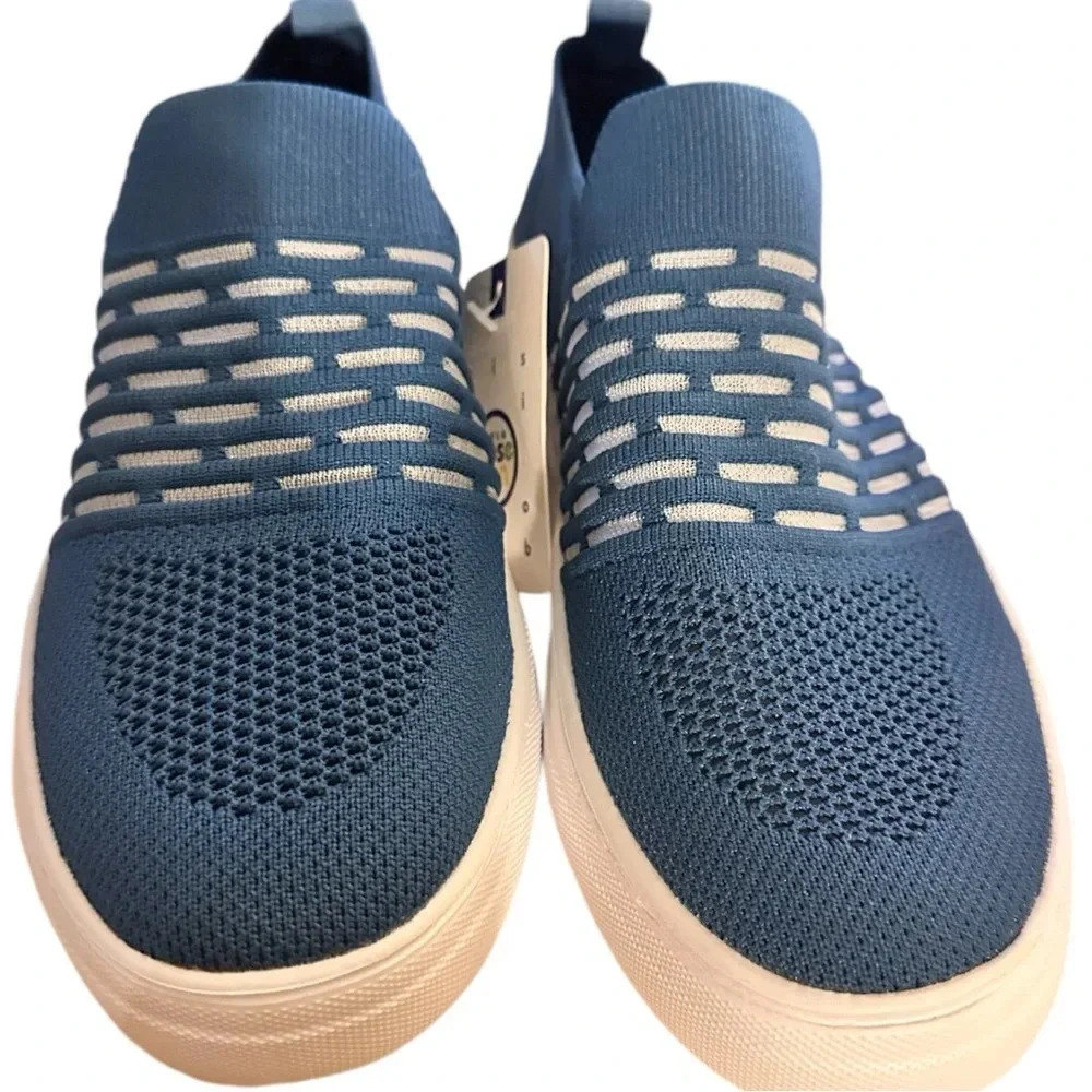 Women's Slip-on Sneakers Lightweight Comfort Mesh Casual Low Cut Walking Shoes - Picture 5 of 6